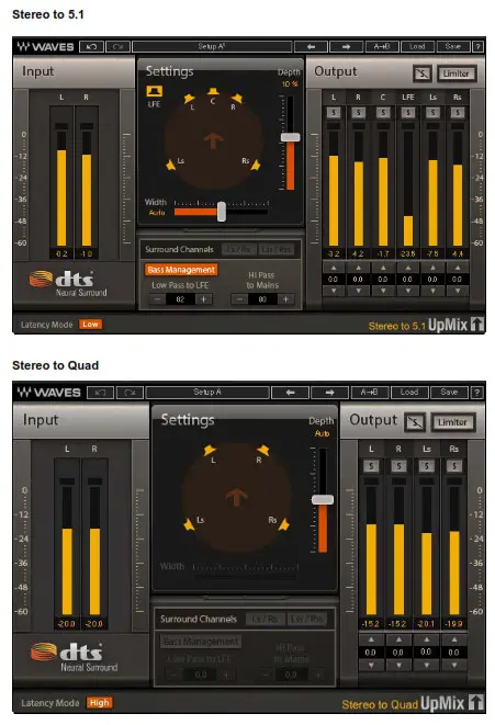 WAVES DTS Neural UpMix - Interface 2