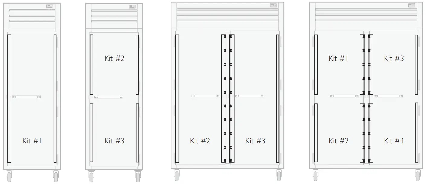 true STR2R-2S-HC Spec Series Reach-In Two Section Solid Swing Door Refrigerator - Fig 10