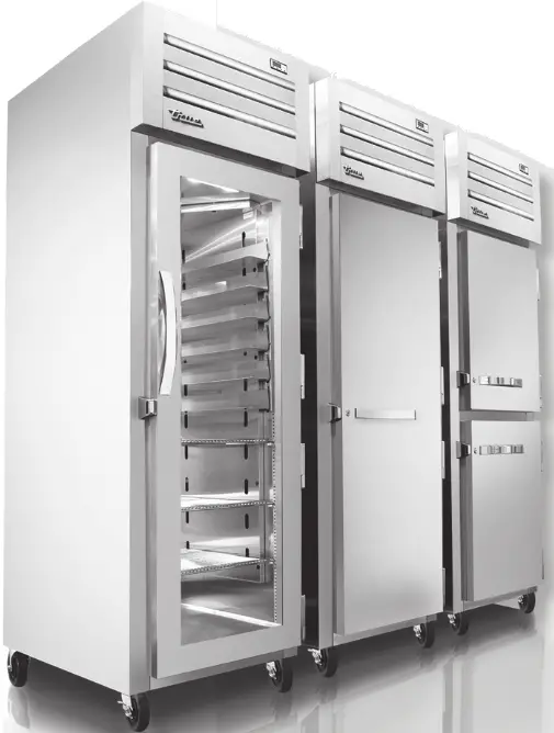 true STR2R-2S-HC Spec Series Reach-In Two Section Solid Swing Door Refrigerator - sambol 2