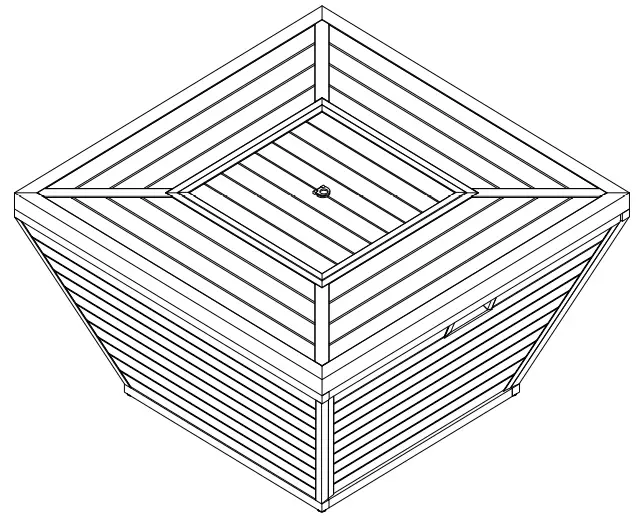Sunbeam Aluminum Fire Table -