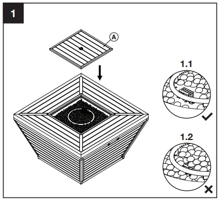 Sunbeam Aluminum Fire Table -Natural Gas Conversion1