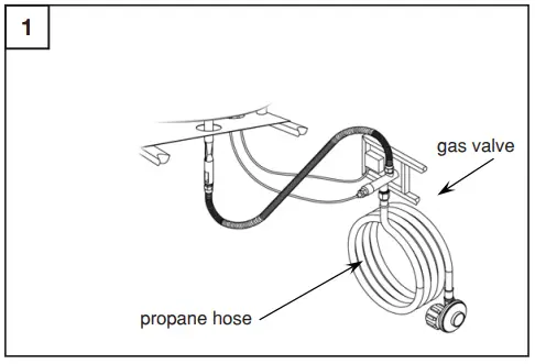 Sunbeam Aluminum Fire Table -Natural Gas1