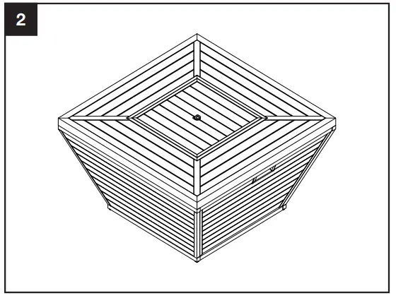 Sunbeam Aluminum Fire Table -Storage2