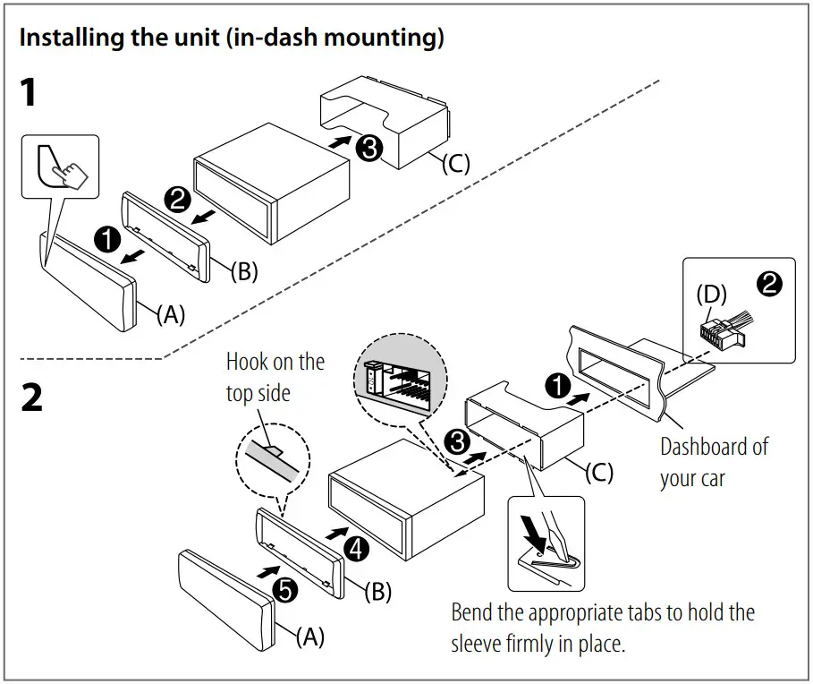 KENWOOD KDC, KMR Series CD Receiver - Figure 1