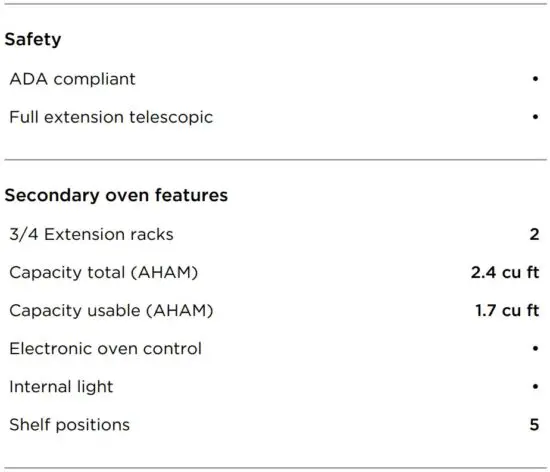 FIG 8 SPECIFICATIONS