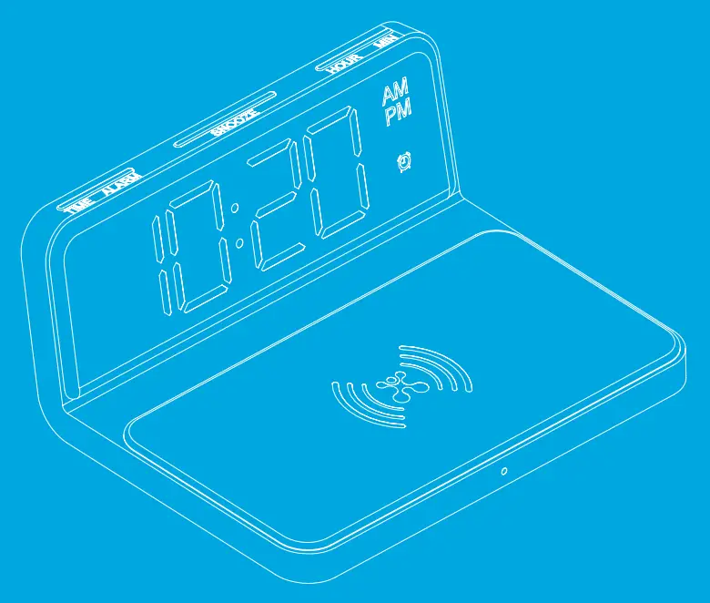 atomi AT1862 Qi Alarm Clock-FIG1