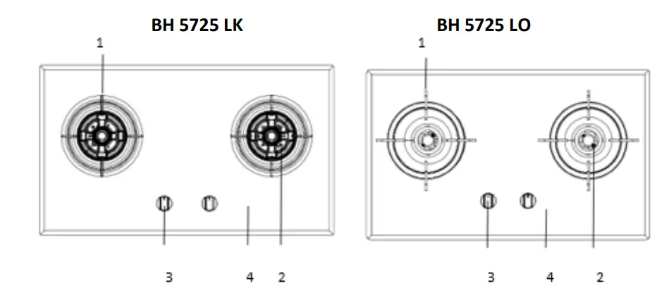 MODENA BH 6725 LF Built in Gas Hob - icon 15