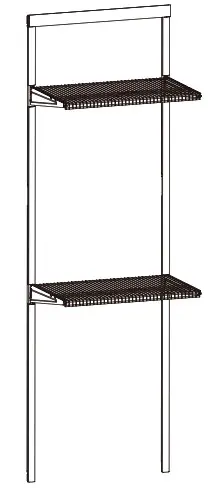 EVERBILT 90466 25 5 in Double Shelf - ASSEMBLY AND INSTALLATION GUIDE
