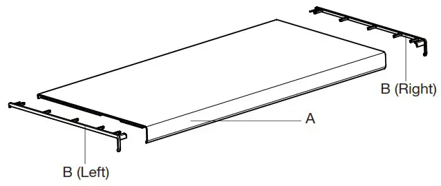 EVERBILT 90466 25 5 in Double Shelf - Assembly 1