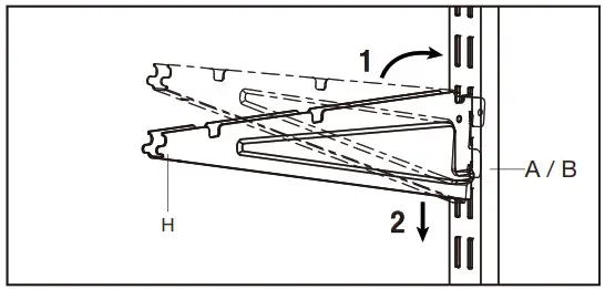 EVERBILT 90466 25 5 in Double Shelf - Installation 6