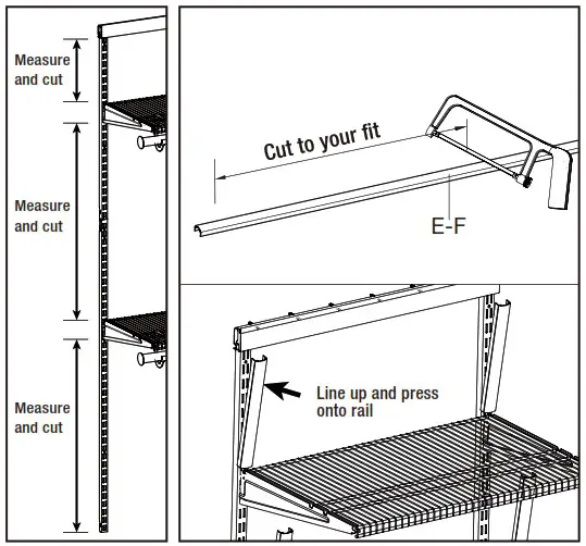 EVERBILT 90466 25 5 in Double Shelf - Installation 9