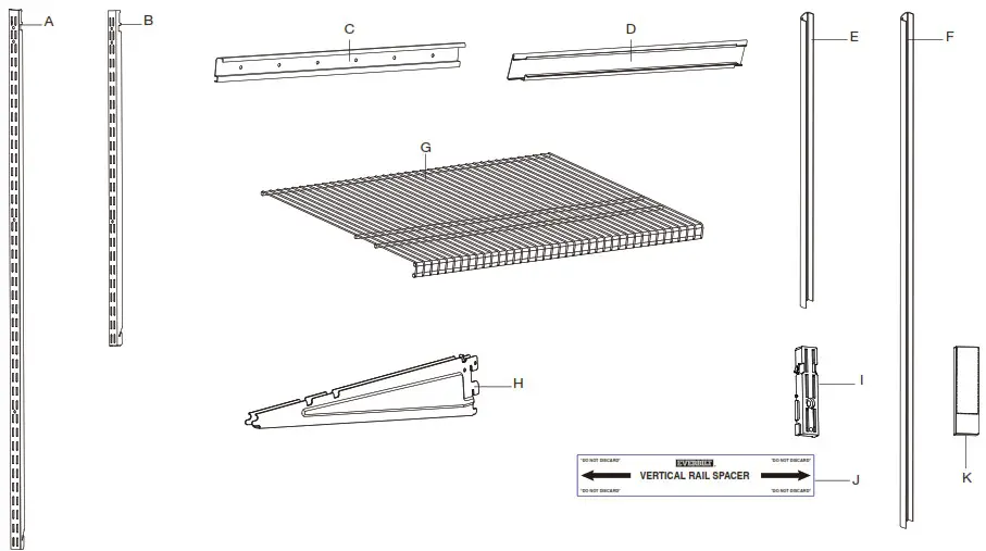 EVERBILT 90466 25 5 in Double Shelf Pre-installation 9
