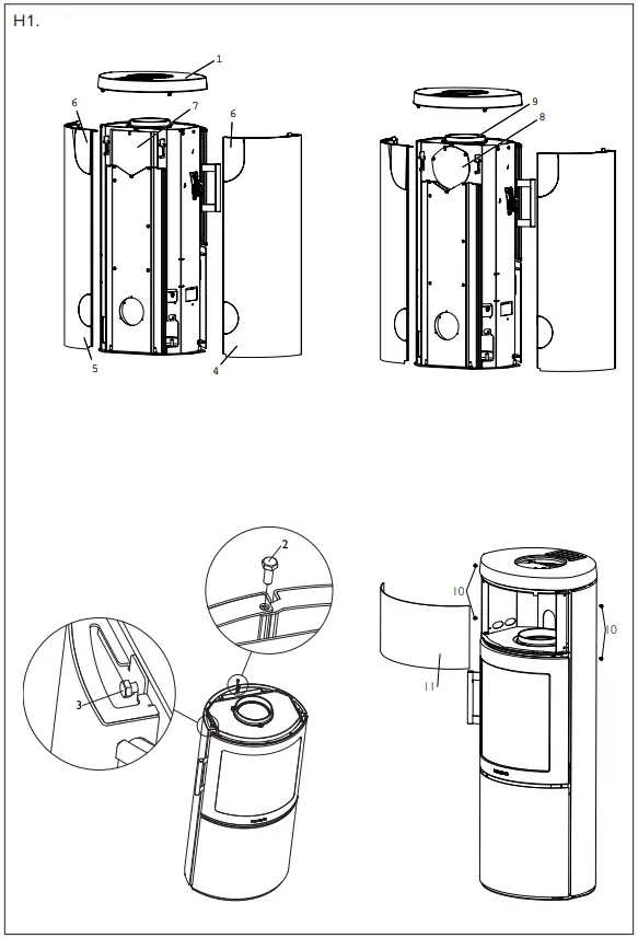 Hwam 3100 Woodburning Stove Designer - FIGURE 3