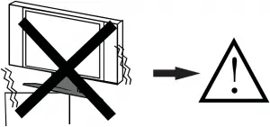 Caution - 3 - Don't Stand Unstable Cart Stand