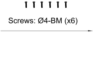Screws 4-BM (x6)