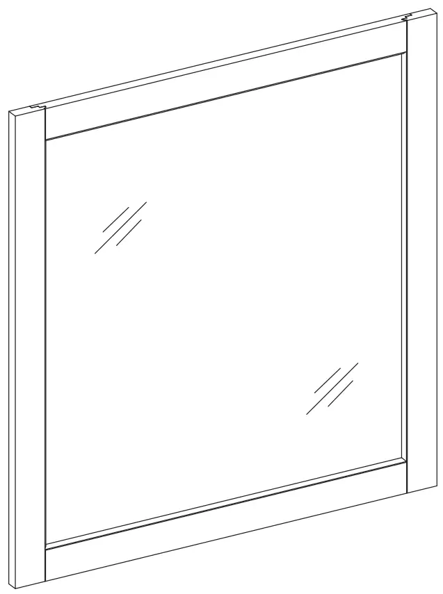 degeneres 1658MR-28-267 Rectangular Framed Bathroom Vanity Mirror