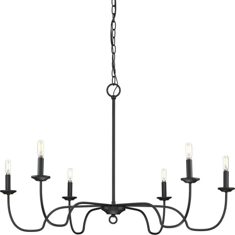 PROGRESS LIGHTING P400292-31M 6-Light Farmhouse Chandelier
