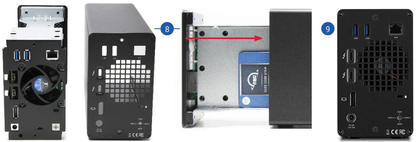 OWC GEMINI Thunderbolt Dock and Dual Bay RAID External Storage Enclosure - Assembly Steps 3