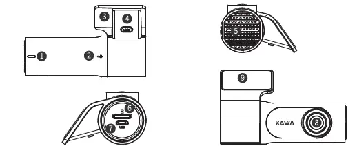 KAWA-CJ1005-D6-Dash-Cam-2K-1440P-Full-QHD-Car-Camera-1