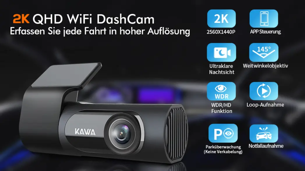 Kawa Cj1005 D6 Dash Cam 2k 1440p Full Qhd Car Camera User Manual