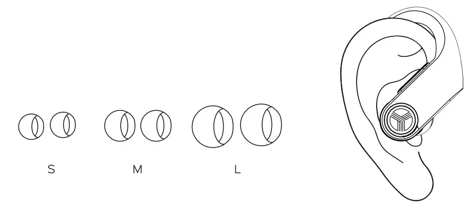 TREBLAB X3 Pro Wireless Earphones -ear tips