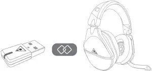 headset and transmitter are paired out of the box