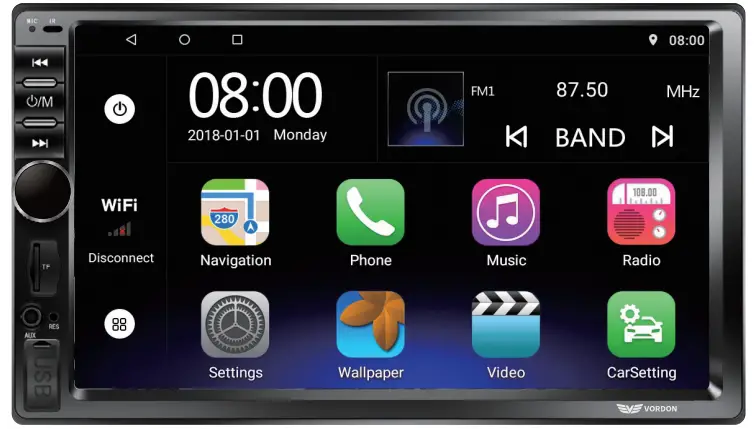 VORDON AC-8290 Radio Samochodowe -