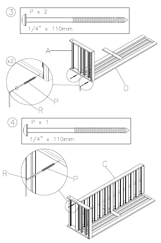 ASHLEY P417-838 Outdoor Seating Sofa 5