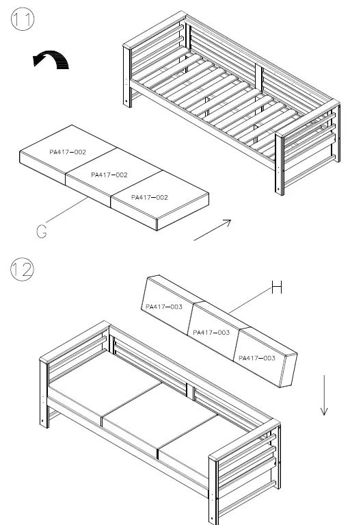 ASHLEY P417-838 Outdoor Seating Sofa 9