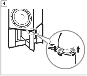 Adjust the spacer height so the speaker does not wobble