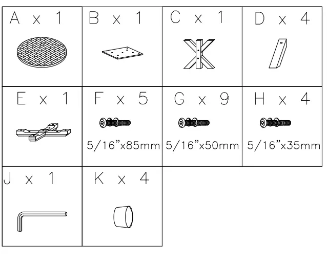 ASHLEY D71850B Dining Room Kodatown Dining Table Base 1