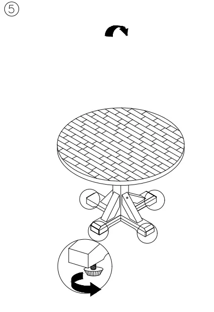 ASHLEY D71850B Dining Room Kodatown Dining Table Base 4