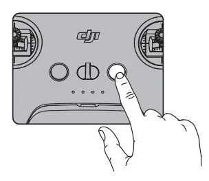 dji FPV Remote Controller 2 User Guide - Press once to check the battery level