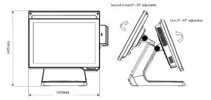 FIG 3 Machine size and rotation angle