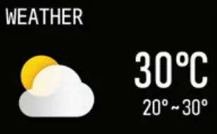 WINGS Strive 200 Smart Watch - weather mode