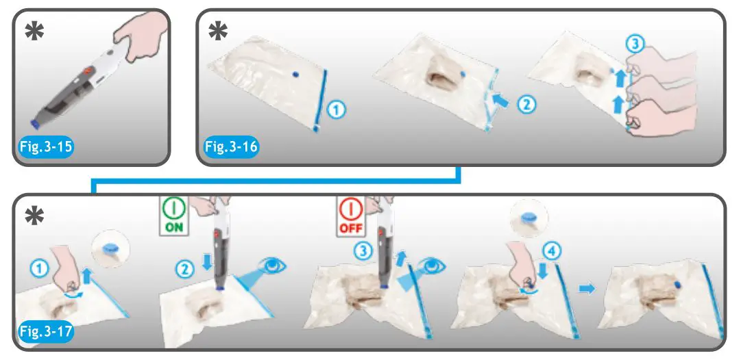 HOOVER HH710M handHeld Vacuum CLeaner - Fig 3.15-3.17