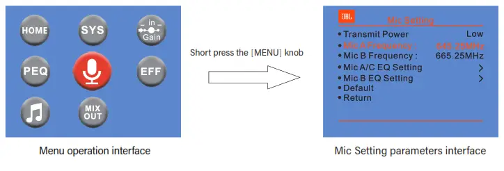 JBL Intelligent Integrated Amplifier - Mic setting