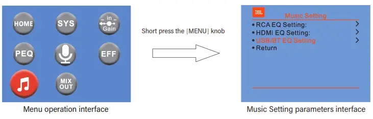 JBL Intelligent Integrated Amplifier - Music setting