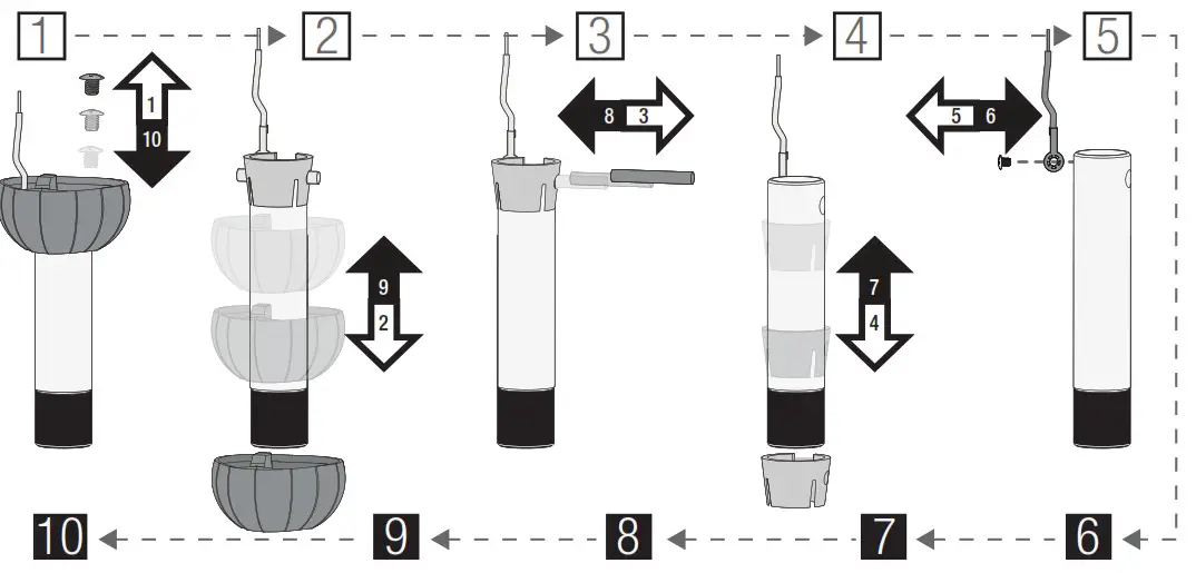 Hunter 59397 Warrant Ceiling Fan - Downrod 1