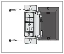 Hunter 59397 Warrant Ceiling Fan - Preparing the Wall Control 4