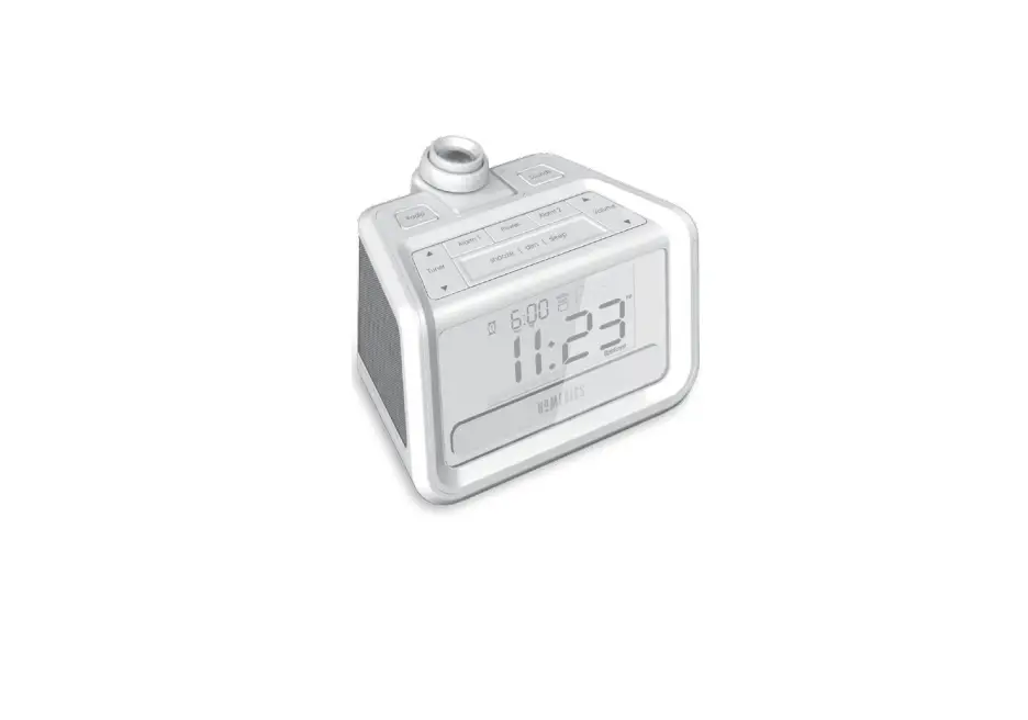 Homedics Ss-4520 Soundspa Projection Clock Radio Instruction Manual And Warranty Information