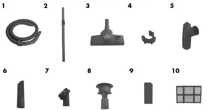 Check the air passageway on - Replacement parts - BISSELL vacuum