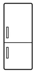 Electrolux Fridge Freezer ENT3FF18S