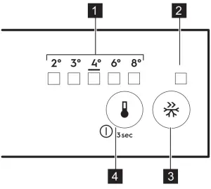 Electrolux Fridge Freezer ENT3FF18S - CONTROL