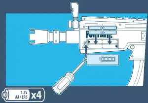 NERF NER FORTNITE AR - Refer to battery