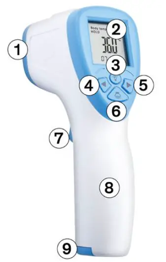 SINJI SIIT-0109 Infrared Thermometer fig1