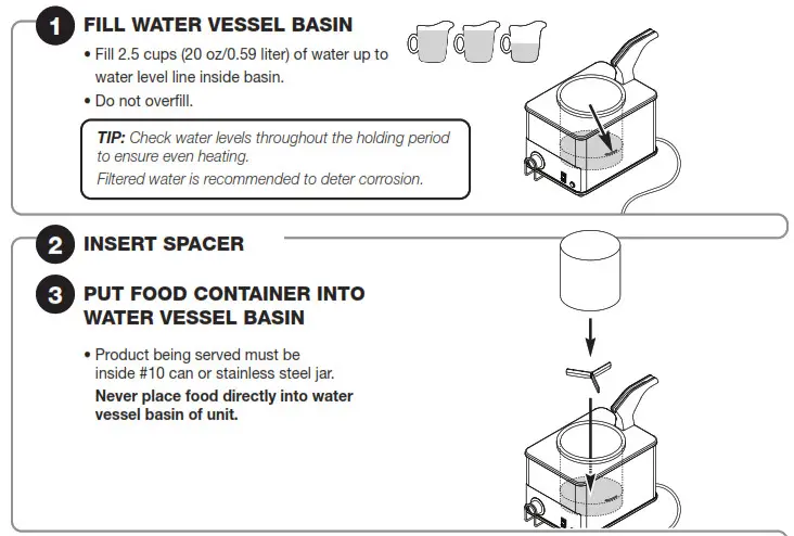 SERVER FSPW-SS Merchandiser with Pump - UNIT SET-UP SERVER FSPW SS Merchandiser with Pump - UNIT SET-UP