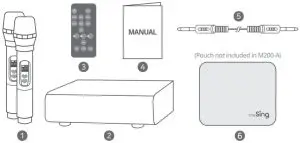 miracle m M200 Wireless Portable Karaoke Speaker - Product Component