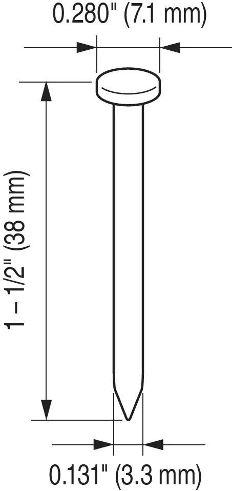 Minimum Nail Dimension