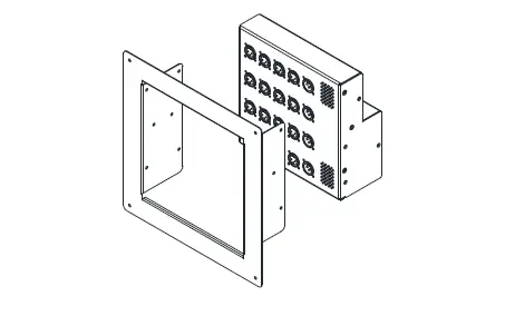 ALLEN HEATH 16x4 Wallmount Dante AES67 Audio I O Expander-6
